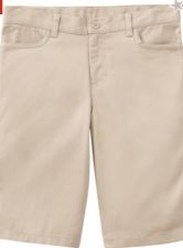 Girl's School Shorts Khaki